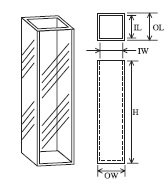 石英セル　蛍光(全面透明）　T-3-ES-5