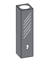 サブマイクロブラックセル(2面透明)　T-701M-ES-10.10A