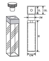 石英セル　テフロン栓付蛍光(全面透明）　T-13-ES-10